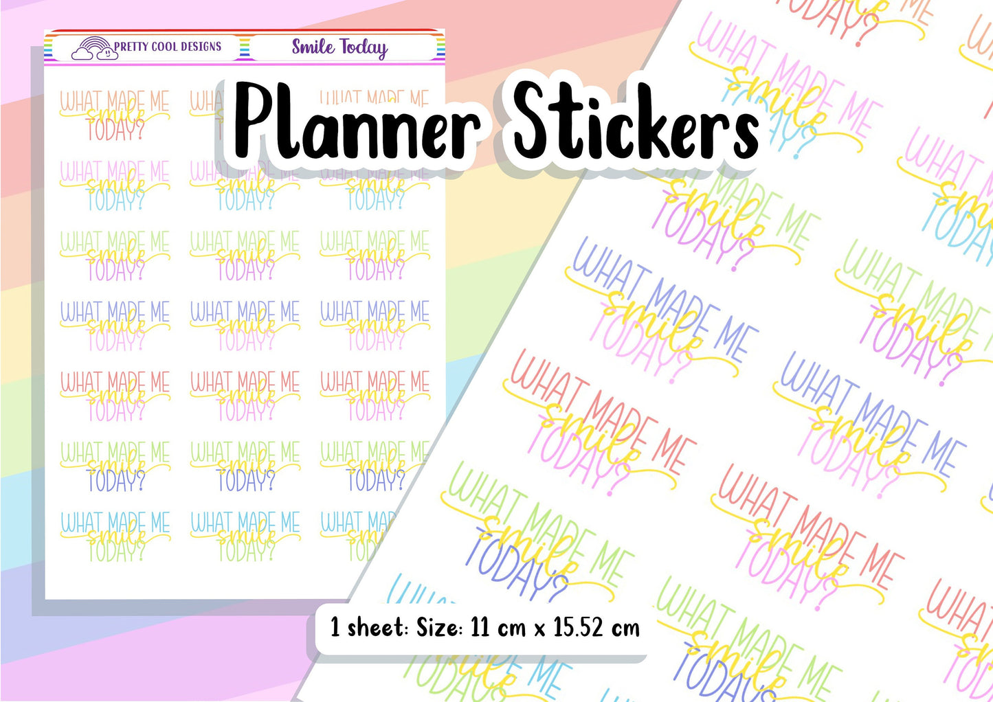 Mental Health Planner Stickers: Wellbeing Journal Decorations