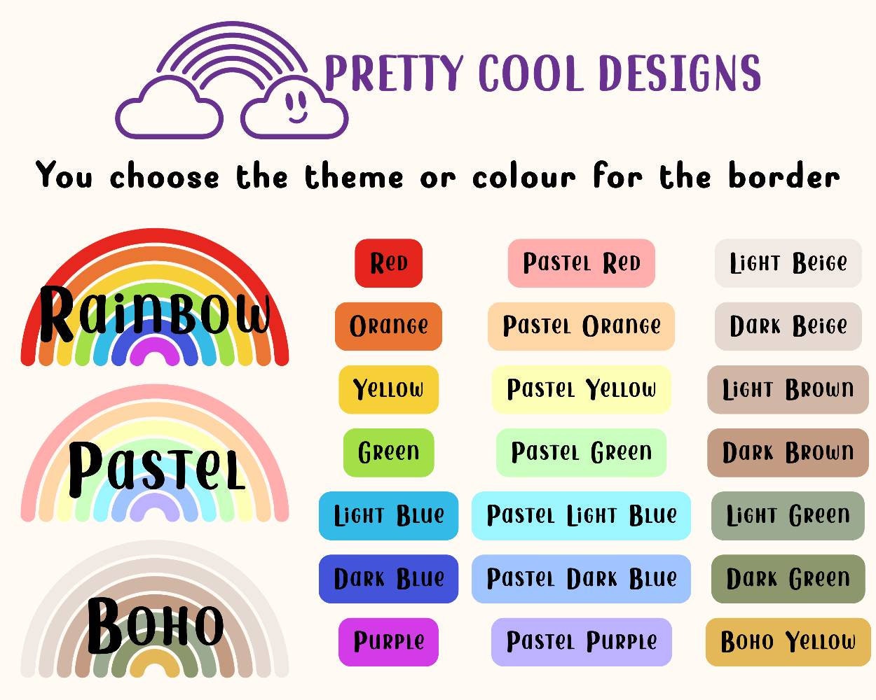 Personalised Classroom drawer labels | rainbow pastel boho themes | tray stickers | back to school | custom classroom organisation labels