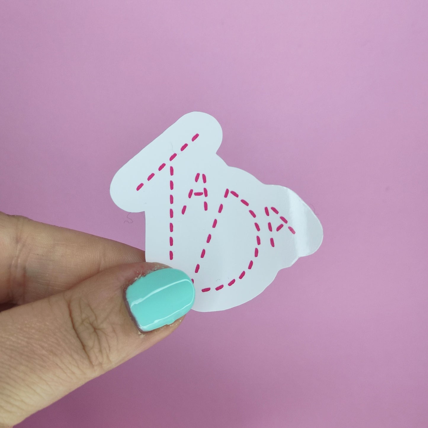 Ta Da Sticker: Waterproof Vinyl Rainbow Affirmation (5cm x 4.6cm)