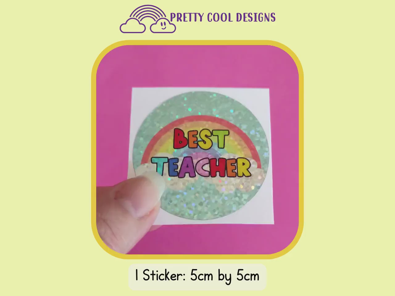 Best Teacher Inspiring Quote Rainbow Teacher Teaching Assistant Senco Sendco ECT Sticker Gift (WATERPROOF)
