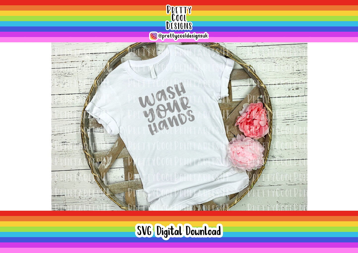 SVG Digital File Download Wash Your Hands