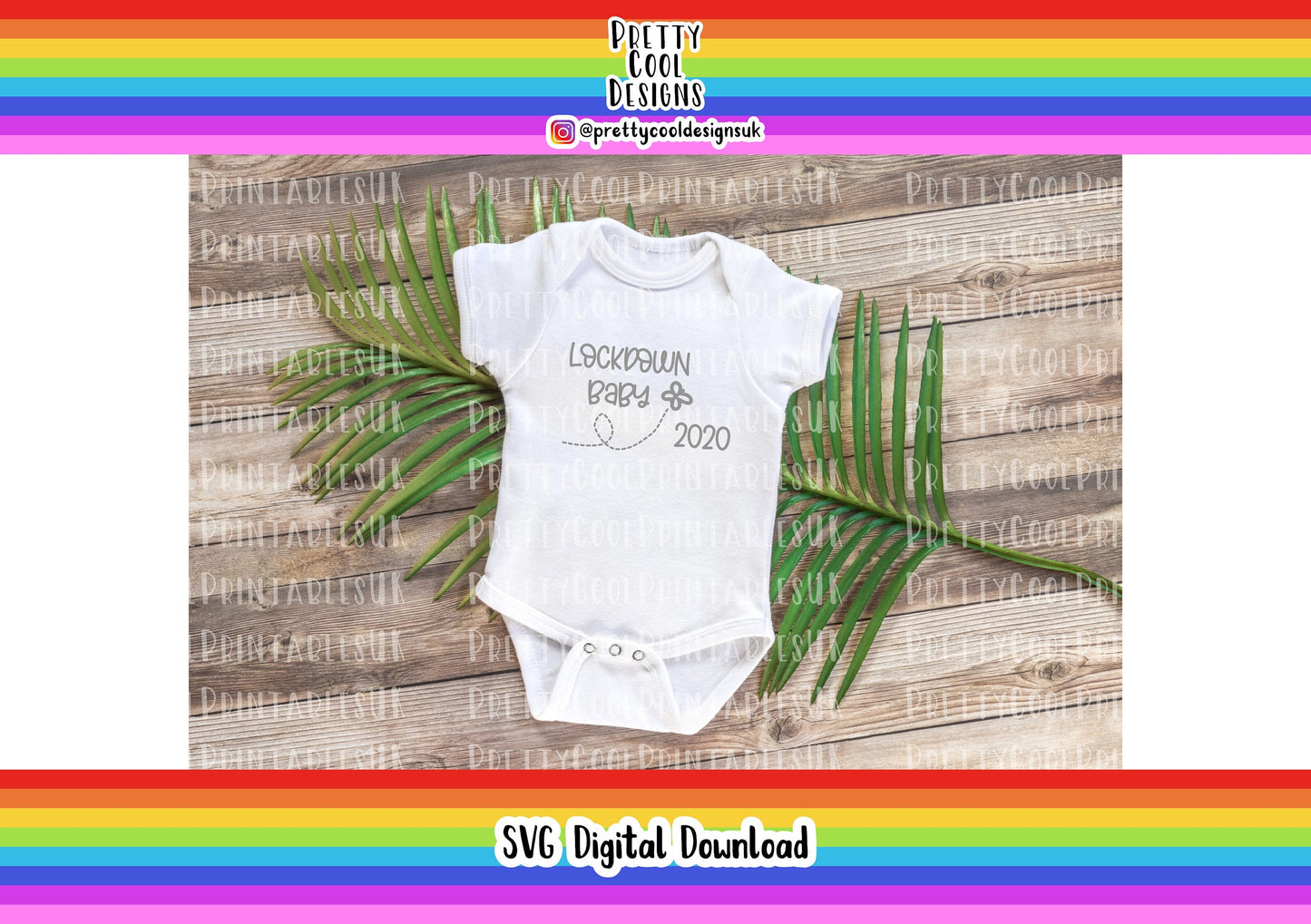 SVG Digital File Download Lockdown Baby 2020