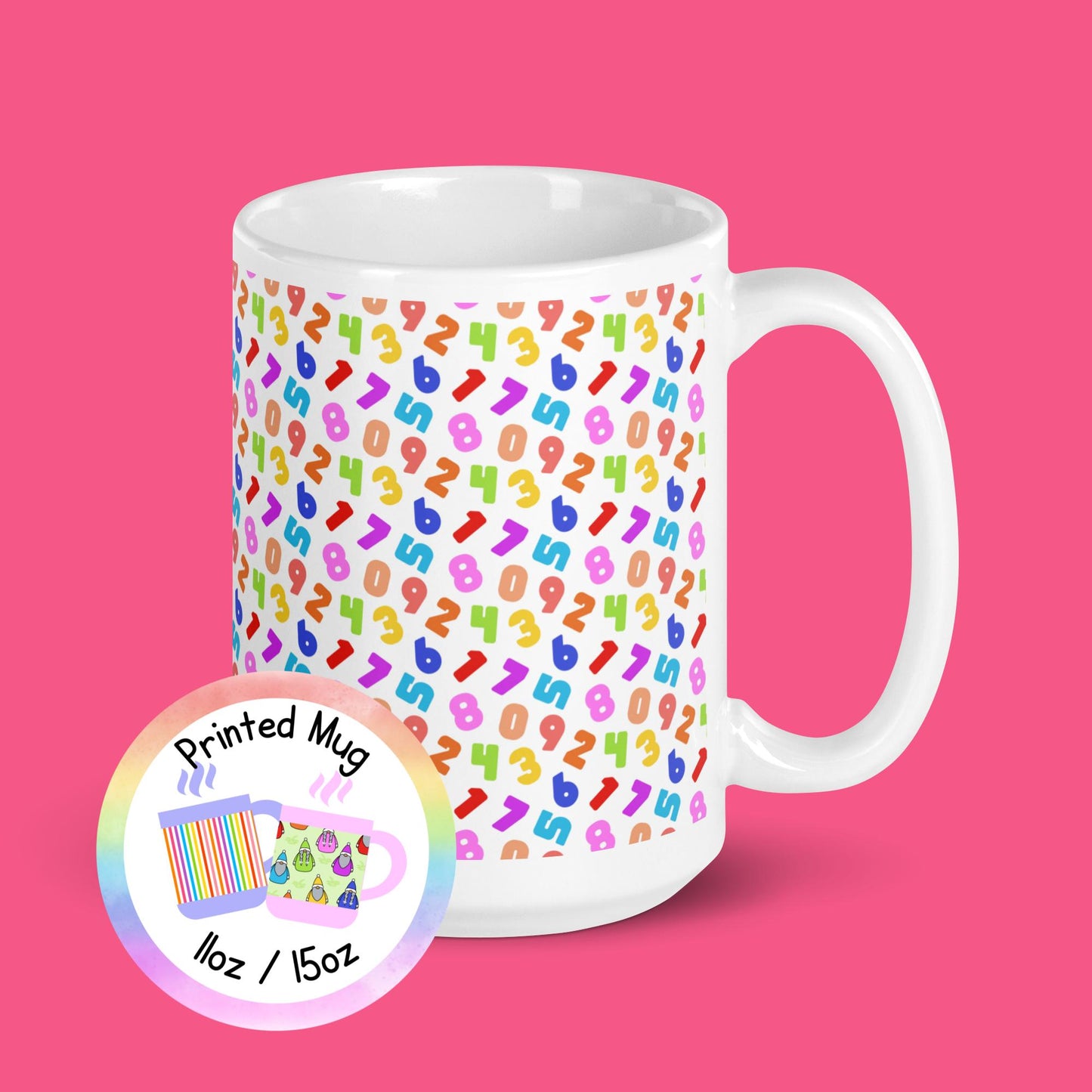 Maths Teacher Gift White Glossy Mug