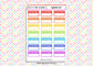 21 Rainbow Appointment Planner Stickers UK - 1 Sheet