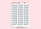 33 Study Teacher Student Planner Stickers UK - 1 Sheet