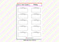 10 Meeting Teacher Family Work Planner Stickers UK - 1 Sheet