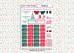 Christmas Planner Stickers UK - 1 Sheet