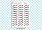 33 Exams Teacher Student Planner Stickers UK - 1 Sheet