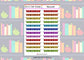 24 Homework Teacher Student Planner Stickers UK - 1 Sheet