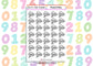 35 Mental Maths Teacher Planner Stickers UK - 1 Sheet