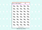 PE Teacher Planner Stickers UK - 1 Sheet