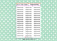 Playground Duty Teacher Planner Stickers UK - 1 Sheet