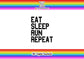 Runner SVG Digital File Download Eat Sleep Run Repeat Exercise Craft Maker