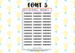Remember Planner Stickers UK with Font Choices - 1 Sheet