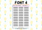 Remember Planner Stickers UK with Font Choices - 1 Sheet