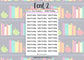 Guided Reading Planner Stickers UK with Font Choices - 1 Sheet