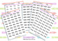 Duty Planner Stickers UK with Font Choices - 1 Sheet