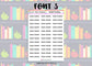 Guided Reading Planner Stickers UK with Font Choices - 1 Sheet