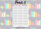 Guided Reading Planner Stickers UK with Font Choices - 1 Sheet