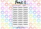 Payday Planner Stickers UK with Font Choices - 1 Sheet