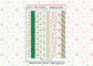 8 Christmas Washi Tape Planner Stickers UK - 1 Sheet