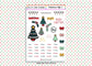 Christmas Planner Stickers Hand drawn UK - 1 Sheet