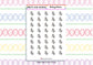Biology Science Subject Teacher Student Planner Stickers UK - 1 Sheet