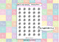 Chemistry Science Subject Teacher Student Planner Stickers UK - 1 Sheet