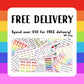 48 Rainbow Shopping, Groceries Planner Stickers UK - 1 Sheet