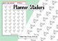 PE Subject Teacher Student Planner Stickers UK - 1 Sheet