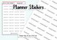 40 Assessment Teacher Planner Stickers UK - 1 Sheet