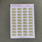 PPA Teacher Planner Stickers UK - 1 Sheet
