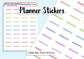 40 Chemistry Science Subject Teacher Student Planner Stickers UK - 1 Sheet - Block and Cursive