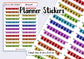 24 Homework Teacher Student Planner Stickers UK - 1 Sheet