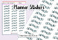 33 Study Teacher Student Planner Stickers UK - 1 Sheet