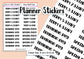 Teacher Planner Term Start End Holiday Stickers UK - 1 Sheet