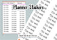 42 This Week Teacher Planner Stickers UK - 1 Sheet