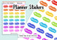 32 Homework Teacher Student Planner Stickers UK - 1 Sheet