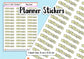 This Week Teacher Planner Stickers UK - 1 Sheet