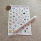 School Teacher Year Events Organiser Events Dates Teacher Student Planner Stickers UK - 1 Sheet