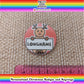 Personalised Badge or Keyring Christmas Present Birthday Gift Secret Santa