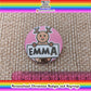 Personalised Badge or Keyring Christmas Present Birthday Gift Secret Santa