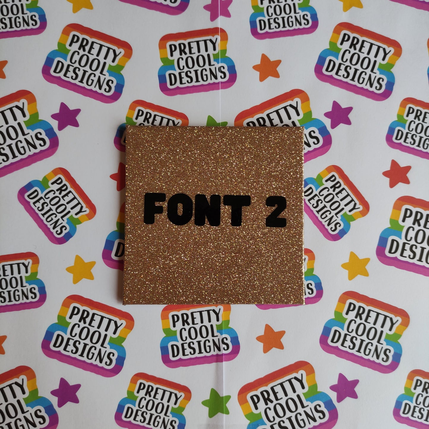 Personalised Glitter Coaster Christmas Gift Present Rose Gold, Gold, Silver and Red