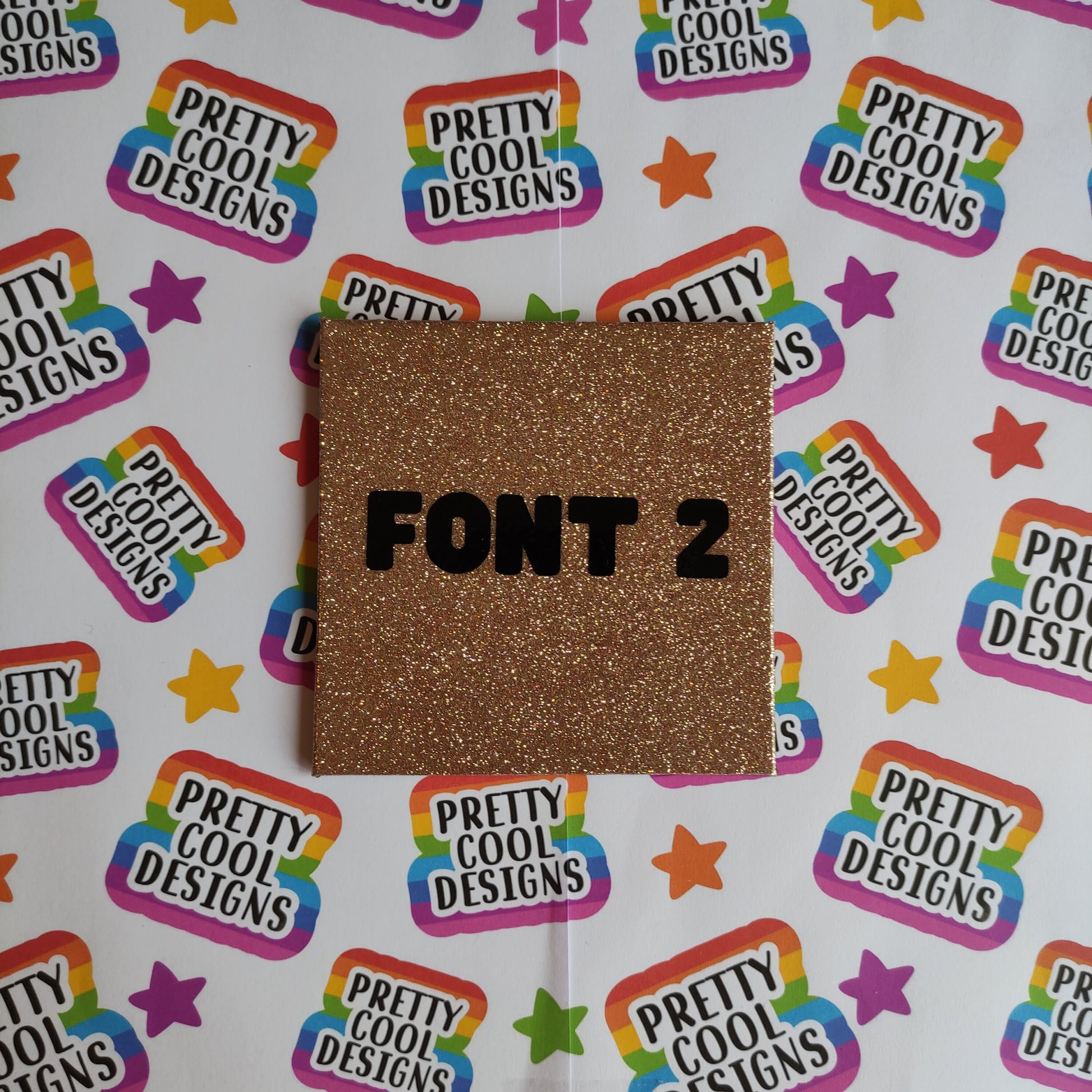 Personalised Glitter Coaster Christmas Gift Present Rose Gold, Gold, Silver and Red