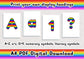 Rainbow printable display bulletin letters numbers symbols grammar classroom boards print and cut