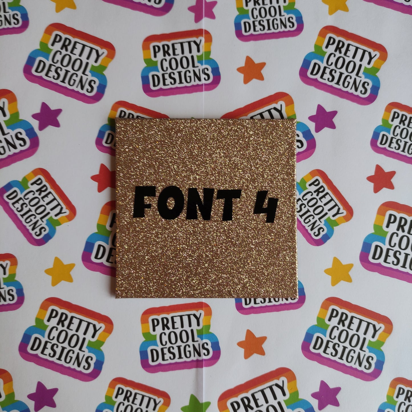 Personalised Glitter Coaster Christmas Gift Present Rose Gold, Gold, Silver and Red