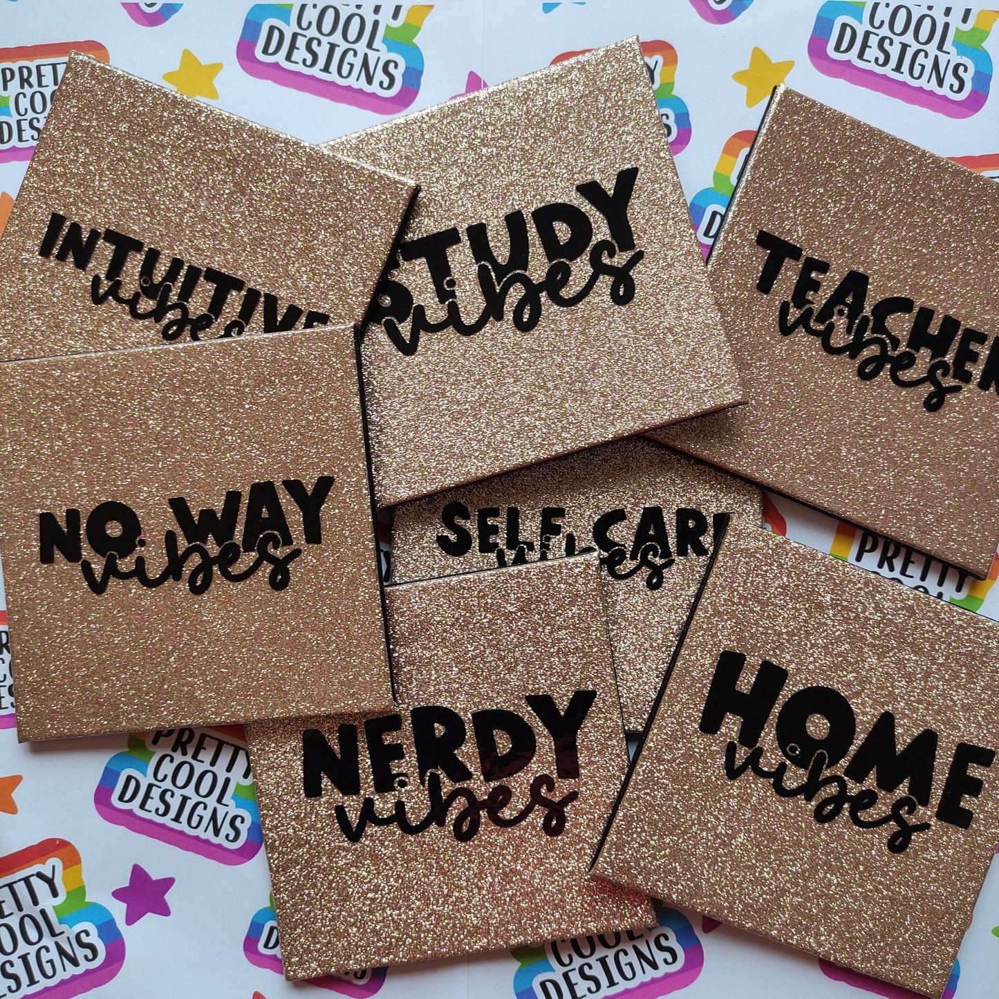 Glitter Coaster Vibes Slogan Christmas Gift Present