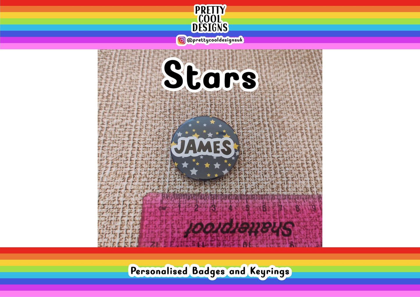 Personalized Name Badge: Fun Birthday Gift