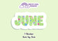 June Flower Garden Month Sticker Journal Scrapbook Planner Sticker (NOT WATERPROOF)