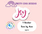 Waterproof Vinyl Joy Sticker Rainbow Affirmation Self Love Motivational Sticker Laptop Journal Scrapbook Planner Sticker